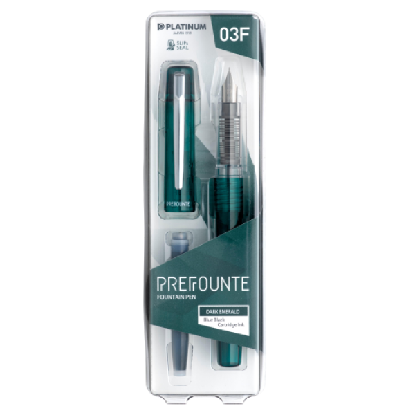 Platinum Prefounte Dark Emerald Fountain Pen