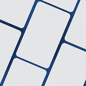 Notsu Dot Grid Index Cards 3x5 Rounded Corners (50 Pack)