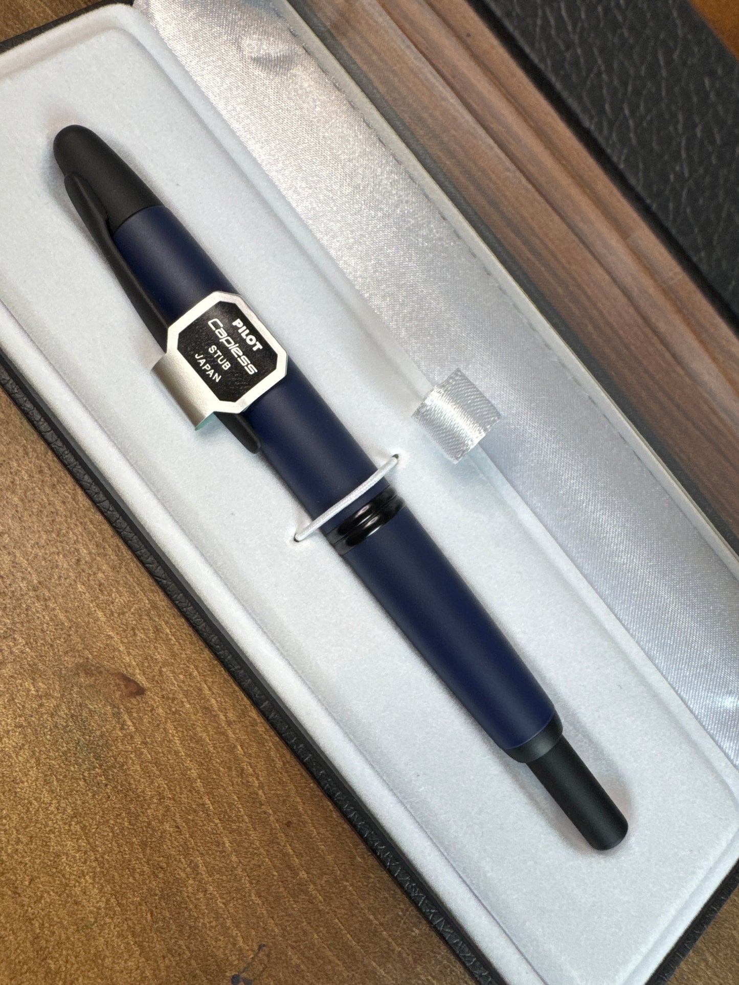 Pilot Vanishing Point Matte Blue Fine Fountain Pen