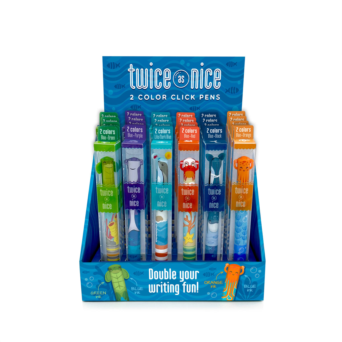 TWICE AS NICE SEA LIFE 2 COLOR CLICK PEN