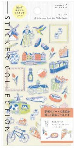 Midori Sticker Sheet A little story from the Netherlands