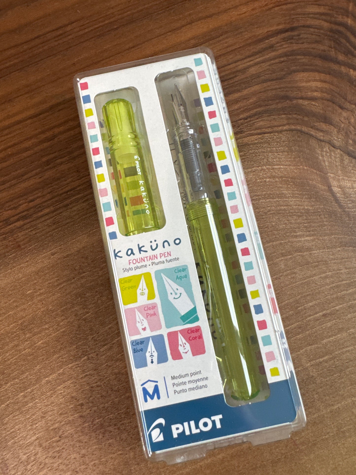Pilot Kakuno Green Fountain Pen