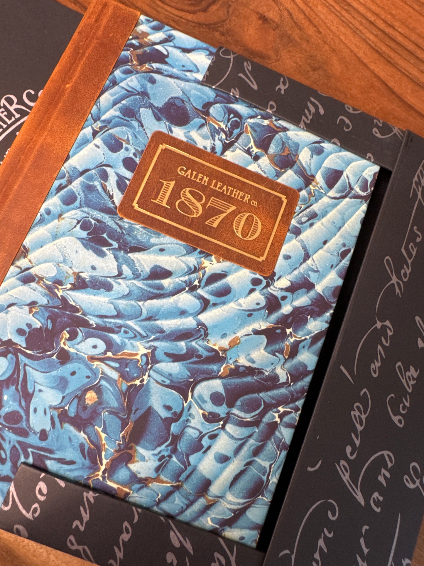 Galen Leather 1870 Marbled Notebook