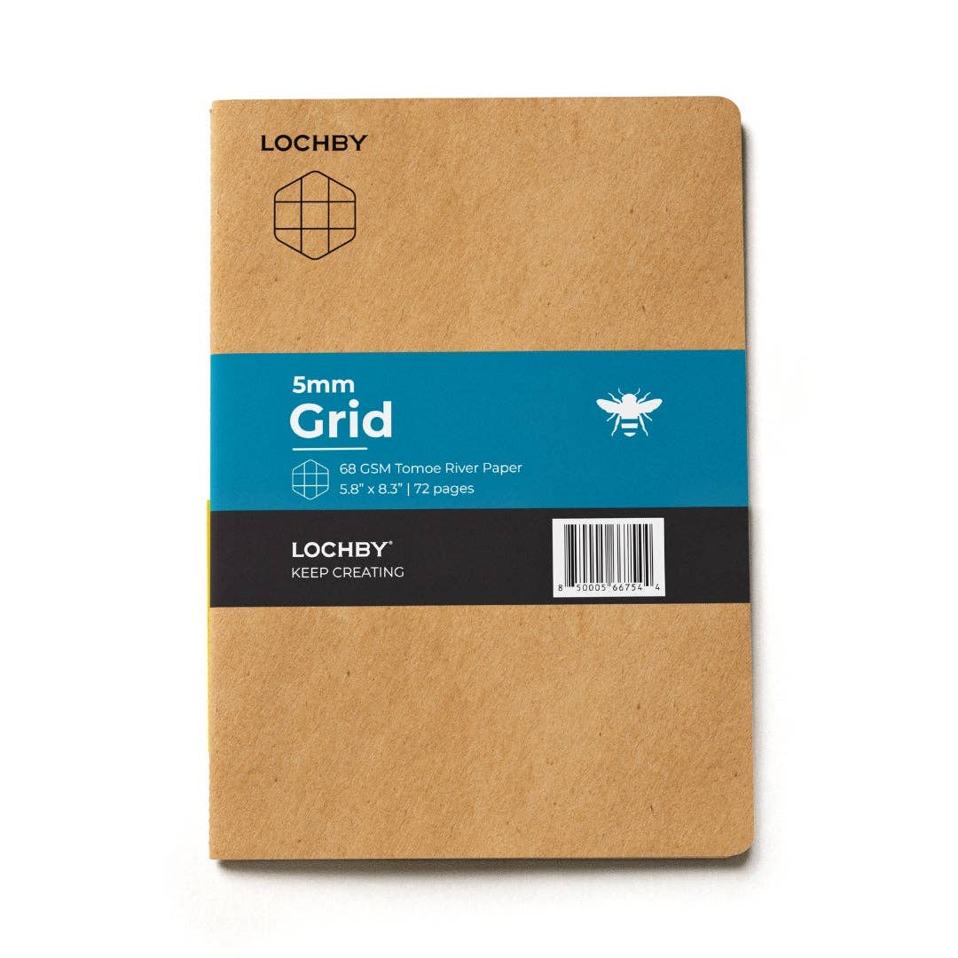 Lochby A5 Grid Notebook