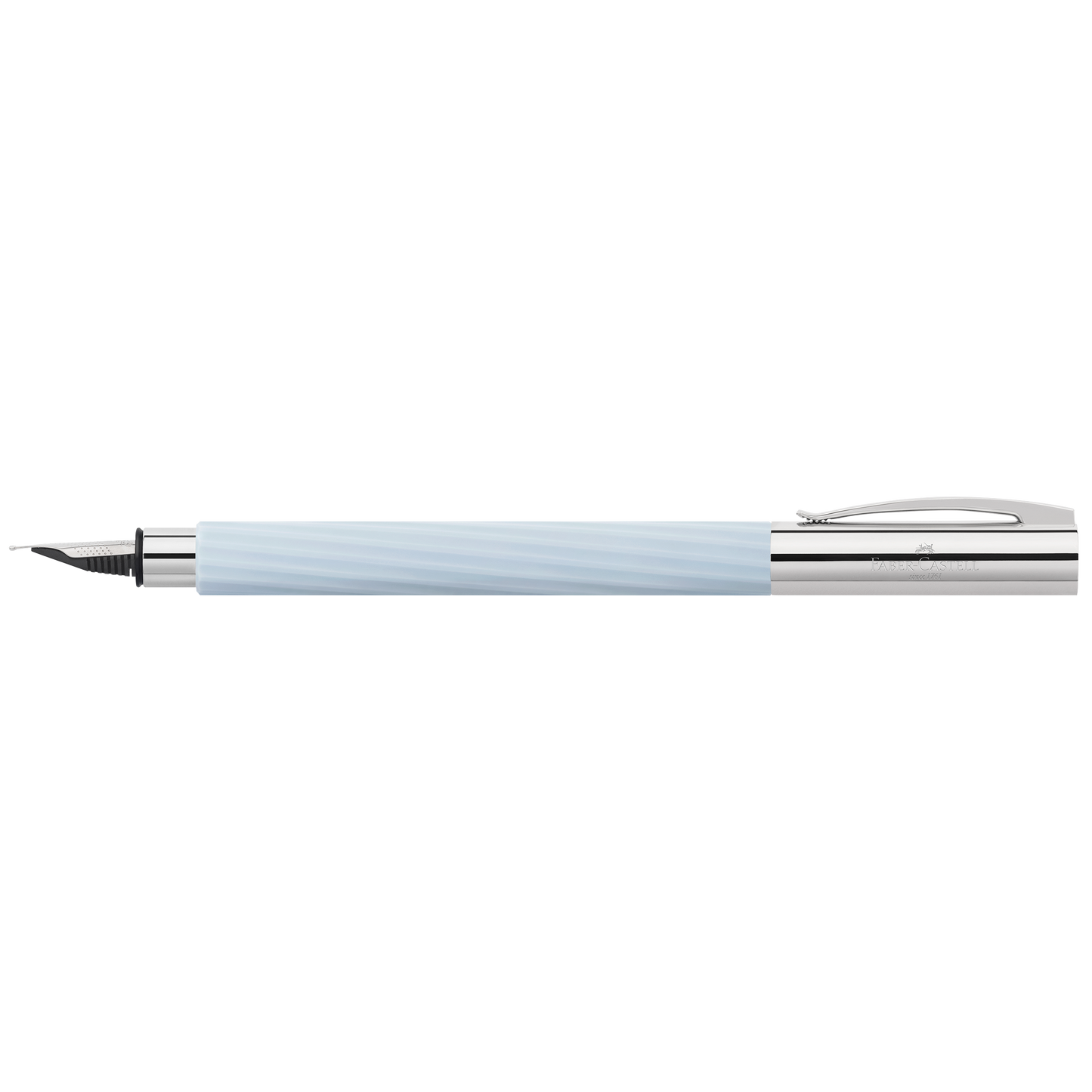Faber Castell Ambition Italic Ice Blue Fountain Pen: Fine