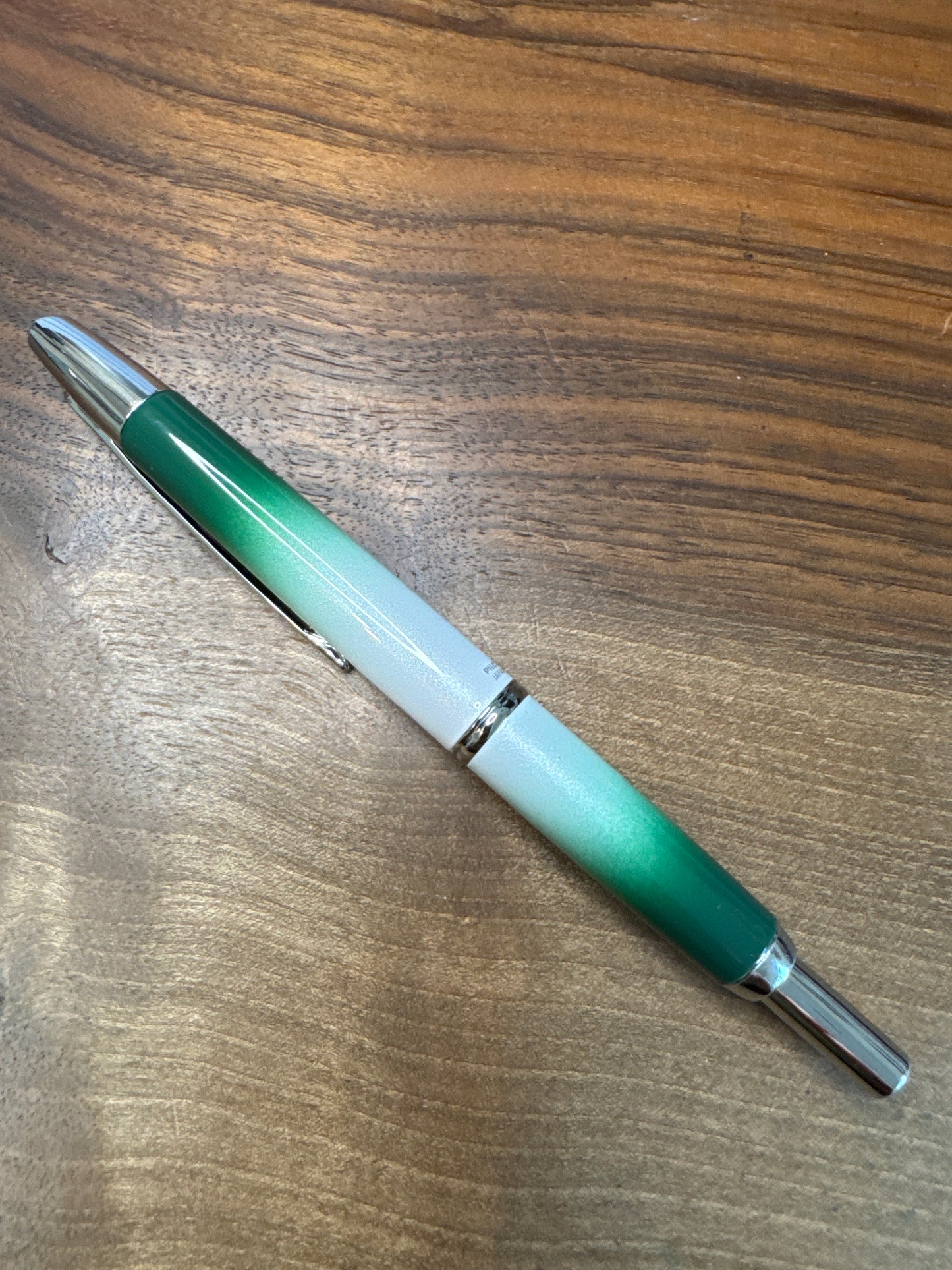 Pilot STAs Limited Edition Decimo Vanishing Point Fountain Pen Medium Green Ombre