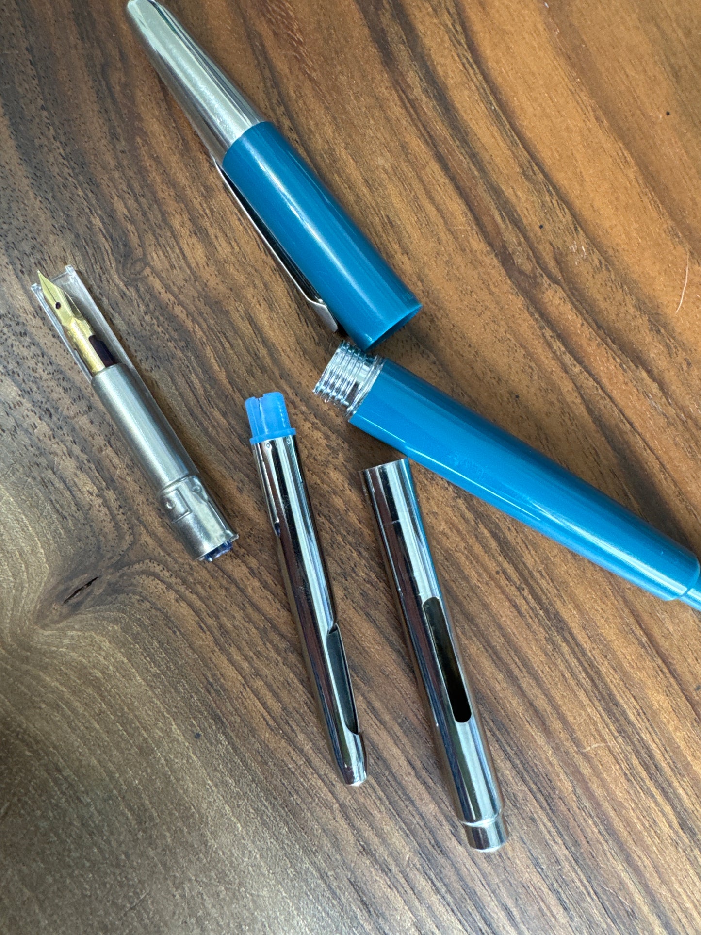Pilot Vanishing Point C-200SW Blue Fountain Pen