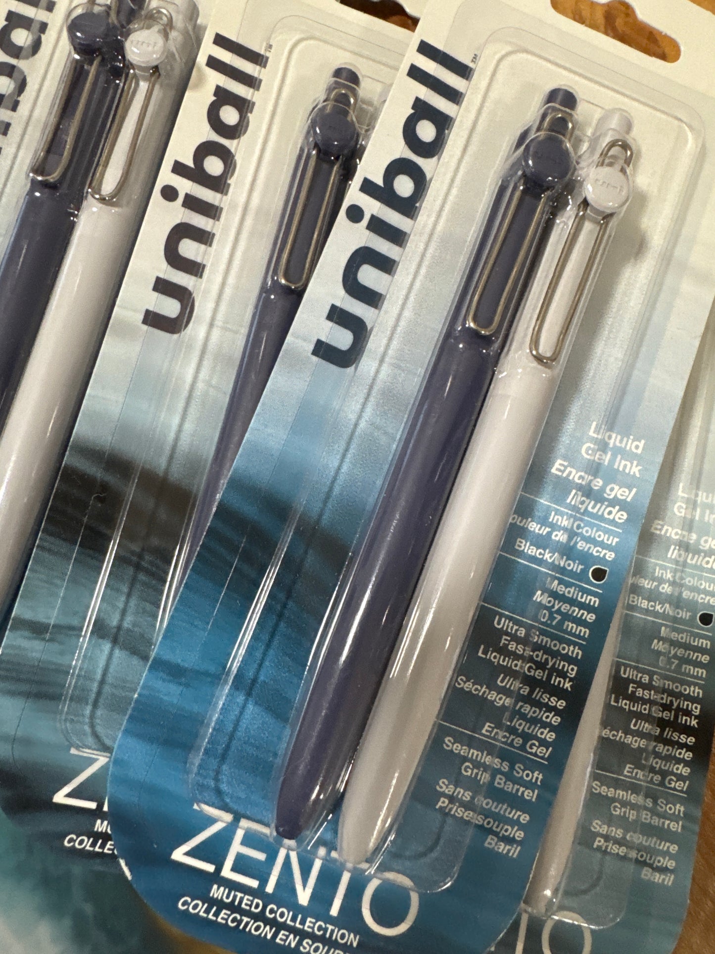Zento Gel Pen .7MM Muted 2 PK