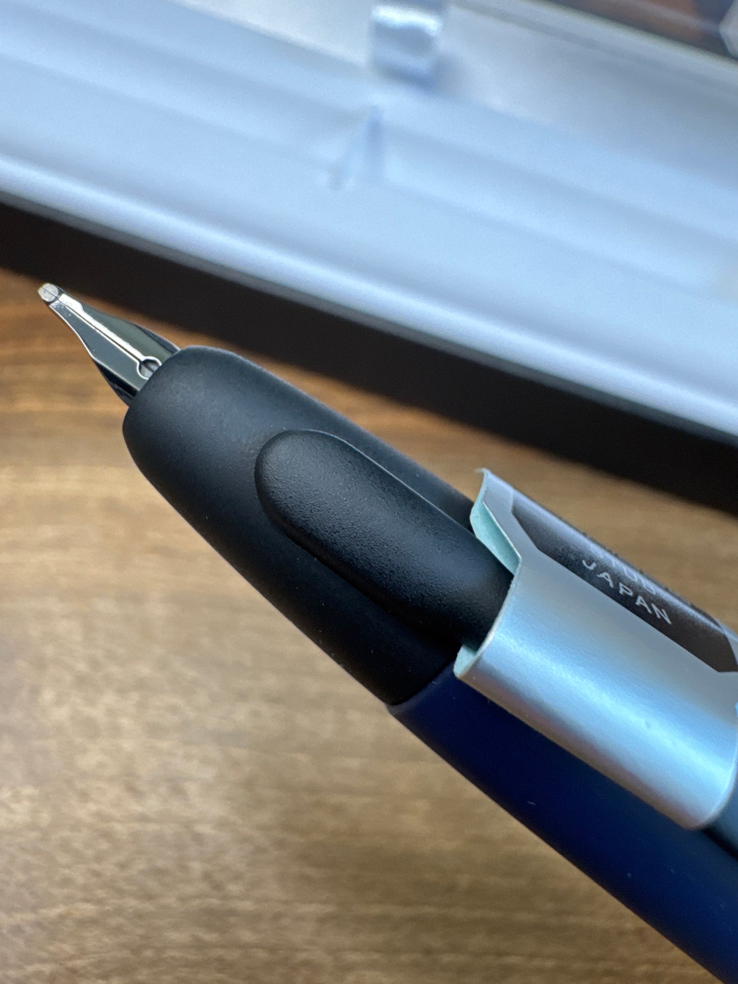 Pilot Vanishing Point Matte Blue Fountain Pen