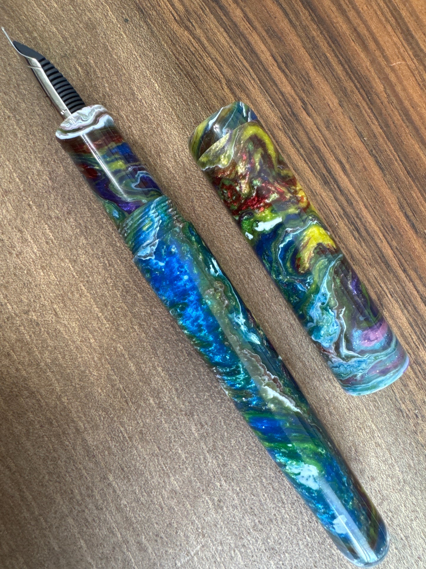 Hinze Pen Co Atlantis Rising Standard Fountain Pen with Clip