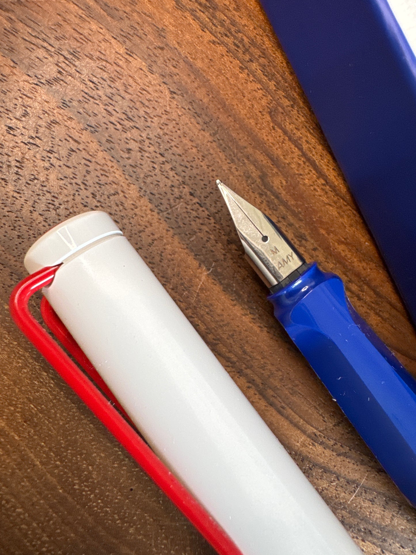 Lamy Safari Fountain Pen Red/White/Blue Medium Nib