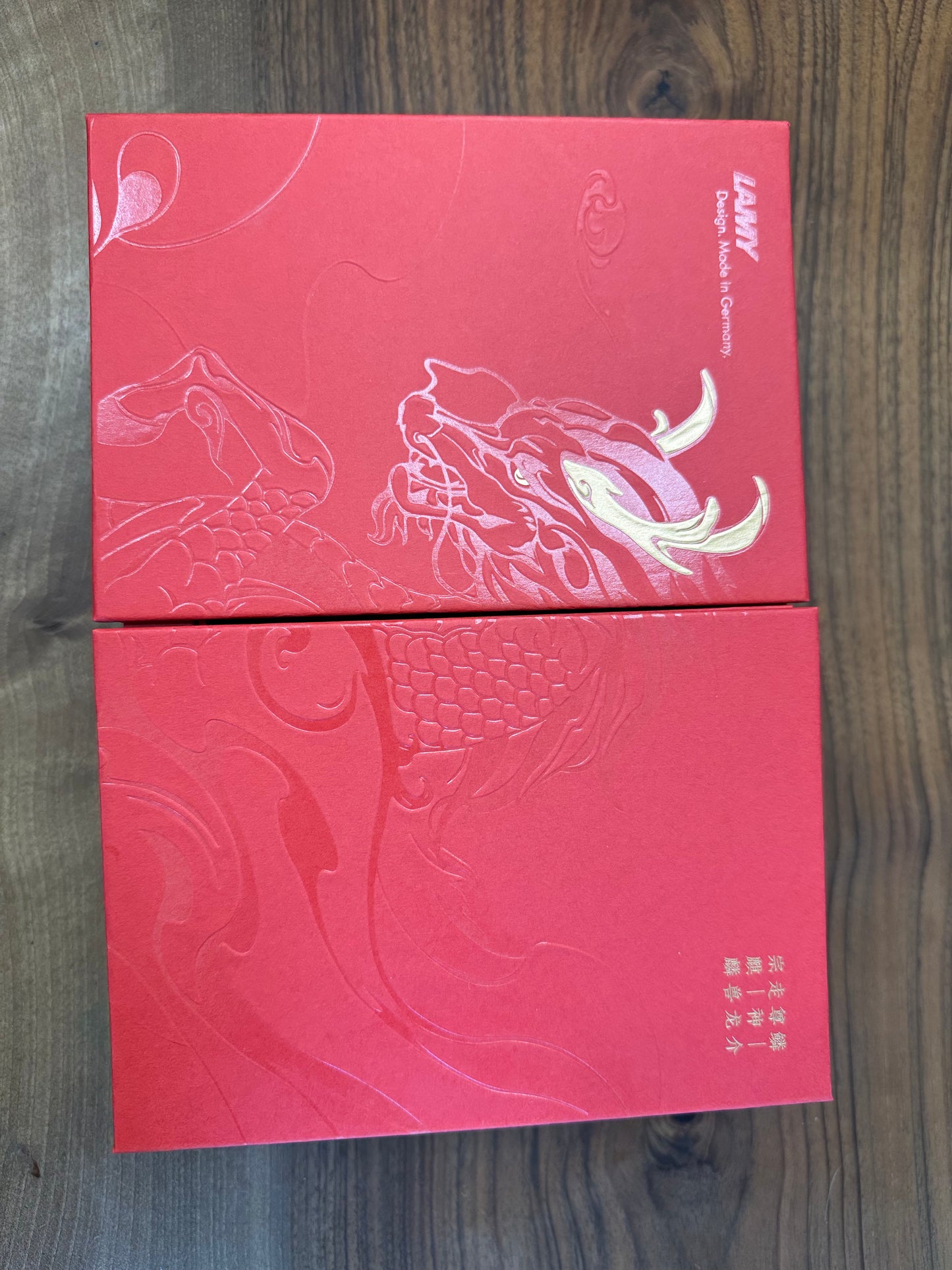 LAMY Safari Hunting Series Frosted Red Kanji Tip Ink Pen with Ink Set