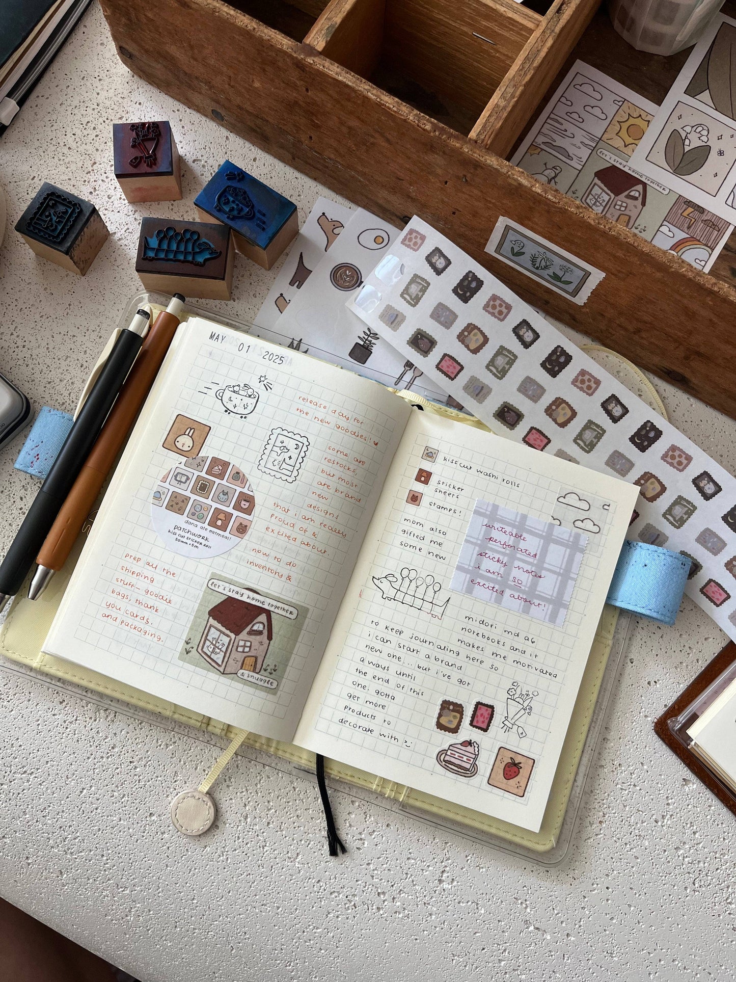 dana ate oatmeal Tea in the sky sticker sheet