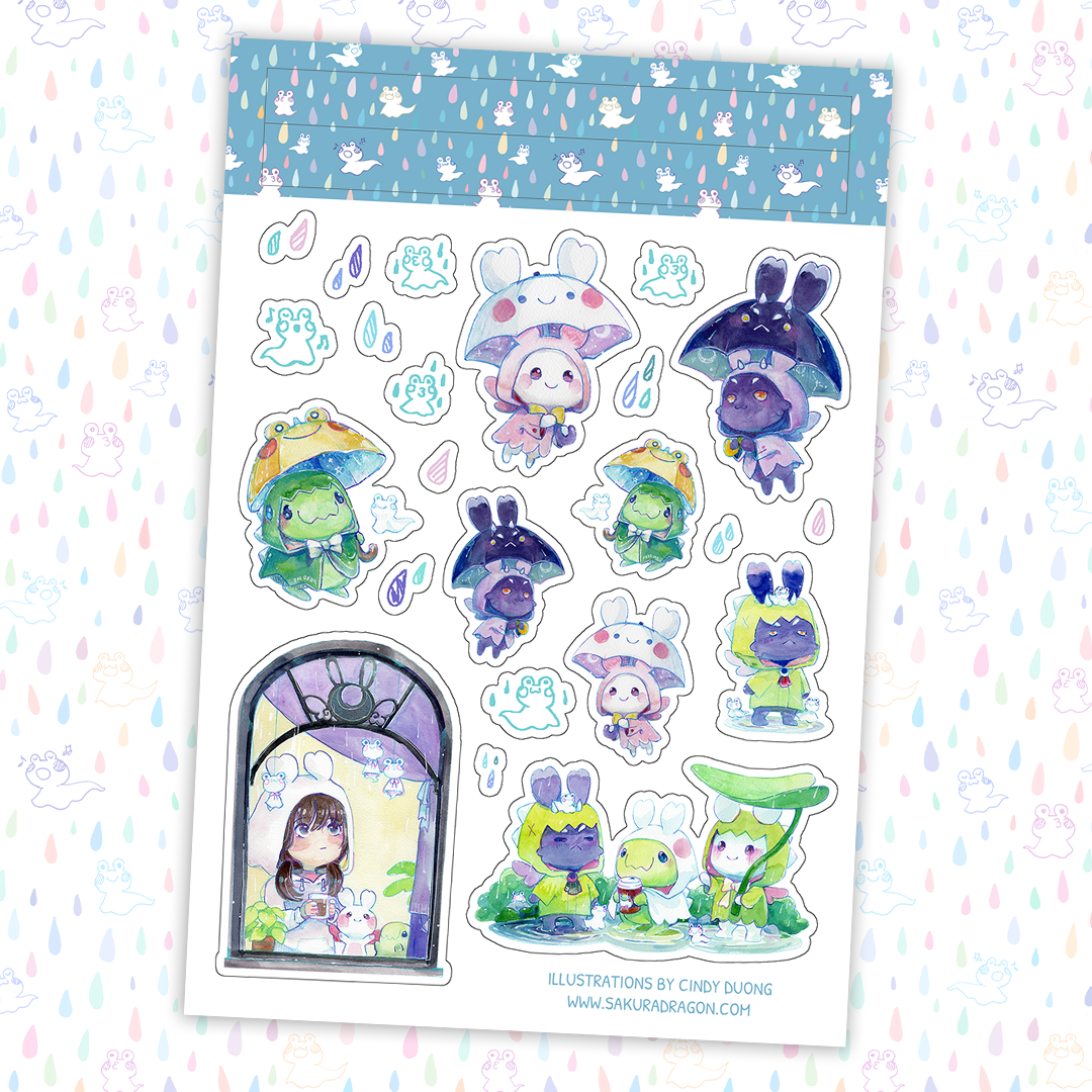Rain Spirits Sticker Sheet