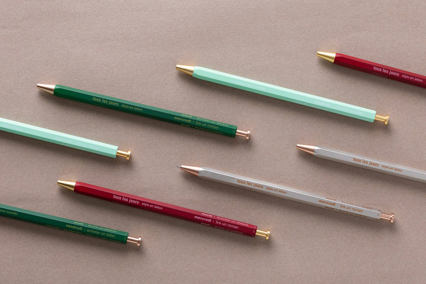 Gel Brass Ballpoint Pen / MARK'STYLE: Gold