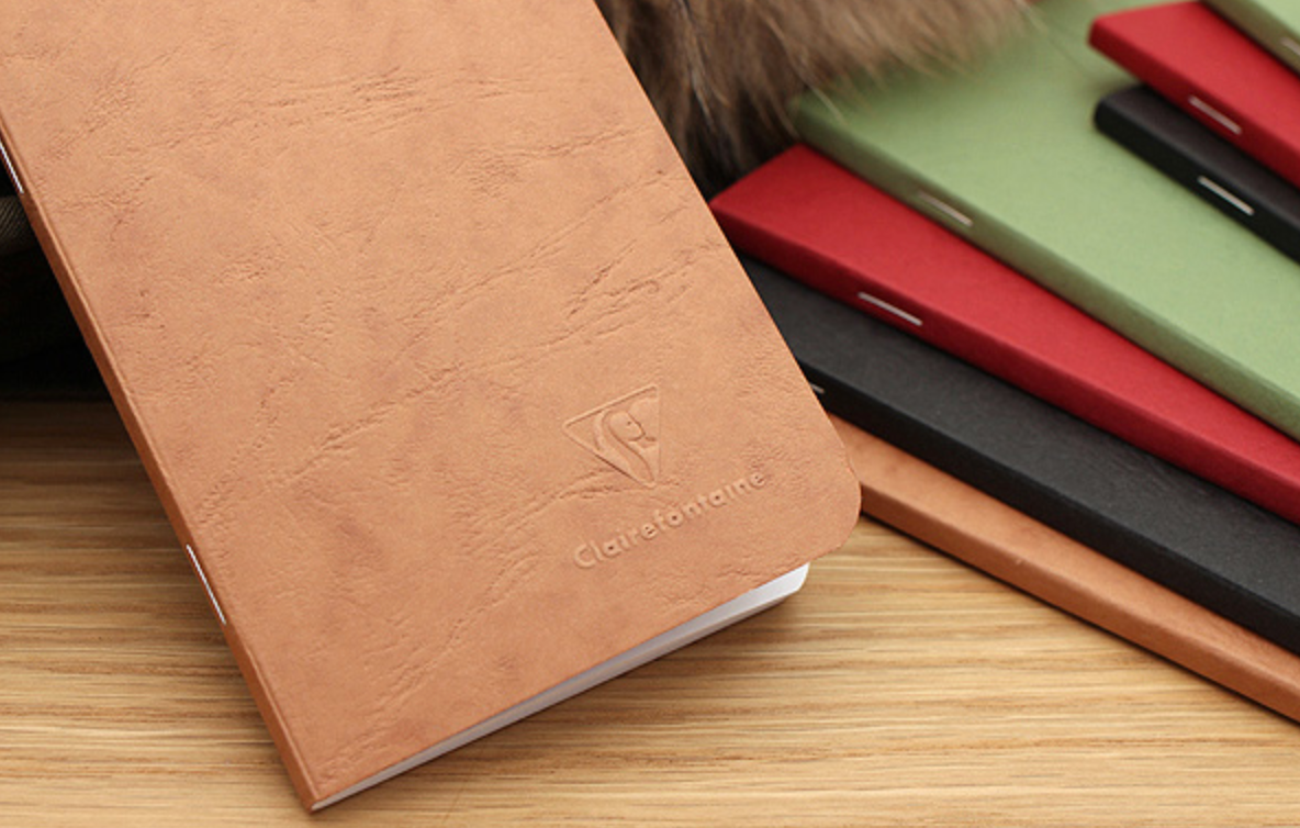 Clairefontaine "Life Unplugged" Notebooks - Two Sizes: Green / 3.5 x 5.5 Pocket Notebook