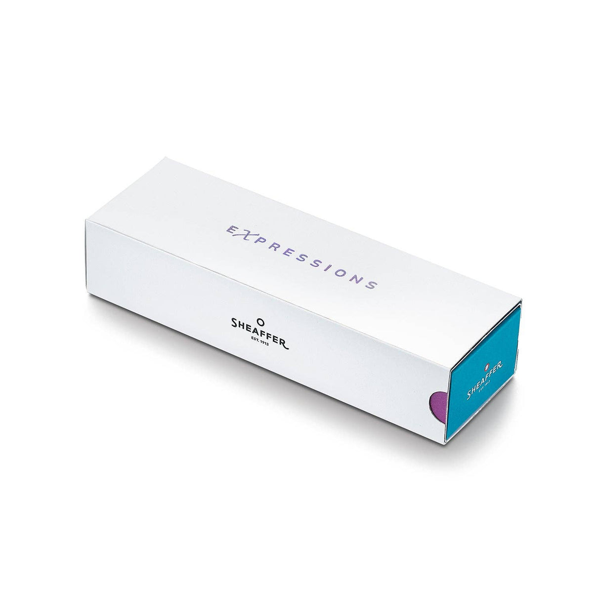 Sheaffer 100 9376 Expressions Blue and Pink Pearlised Gradient Fountain Pen with Chrome-plated Trims: F