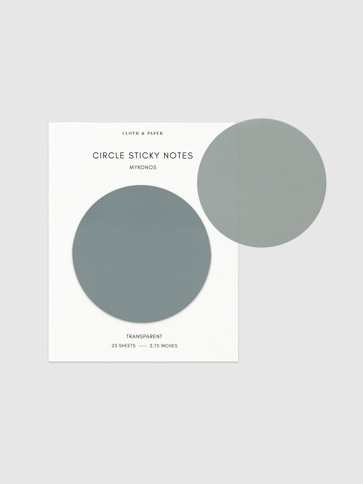 Transparent Circle Sticky Notes: Crêpe
