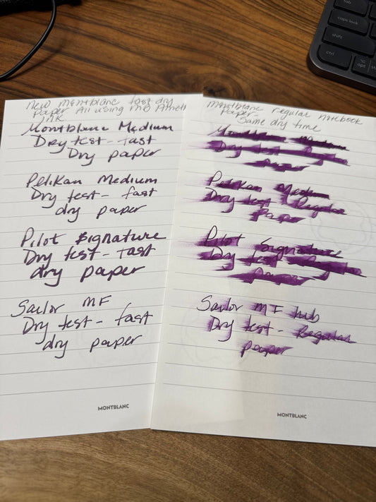 New Montblanc Notebook "Fast Dry Paper"