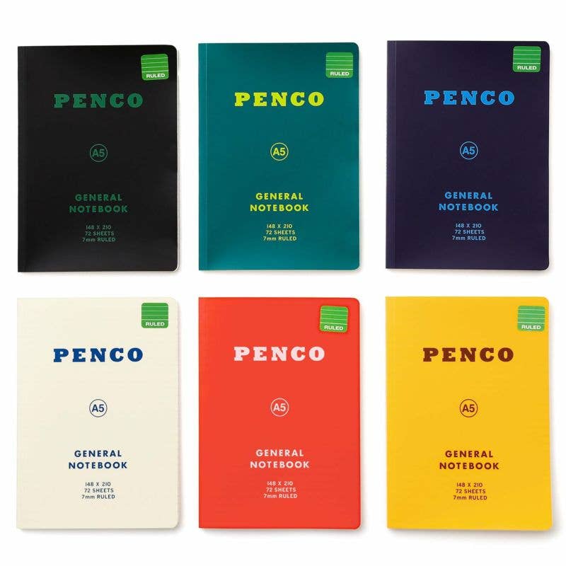 Penco Soft PP Notebook Ruled/ A5: White
