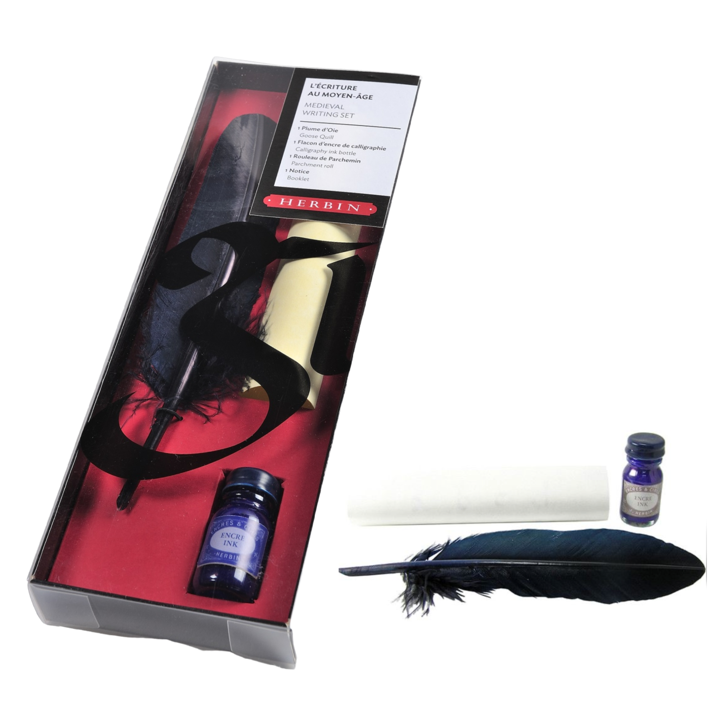 Herbin "History Of Writing" Pen & Ink Gift Sets: 19th C. Student