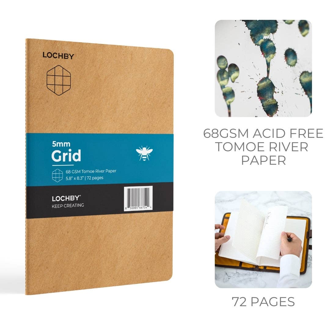 Lochby A5 Grid Notebook