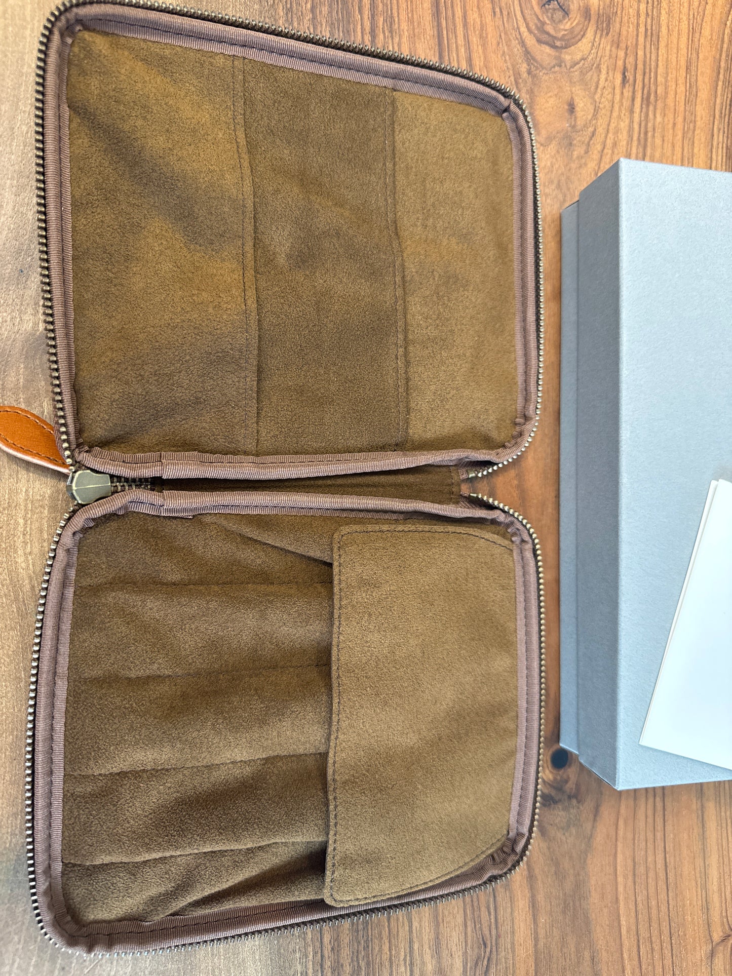 &Liebe Stationery Pouch Tochigi Leather Smooth Brown