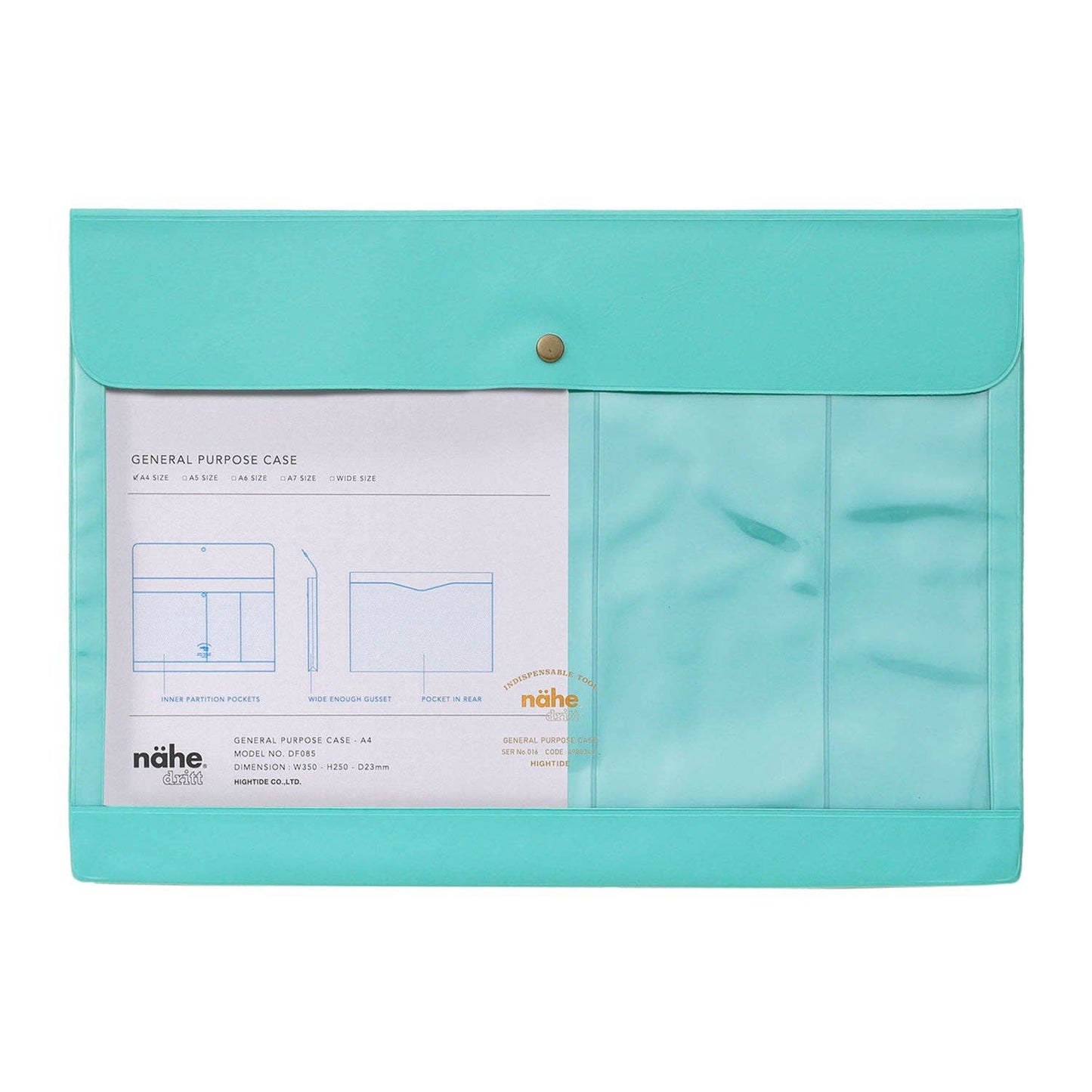 Nahe General Purpose Case/ A4: Clear Grey