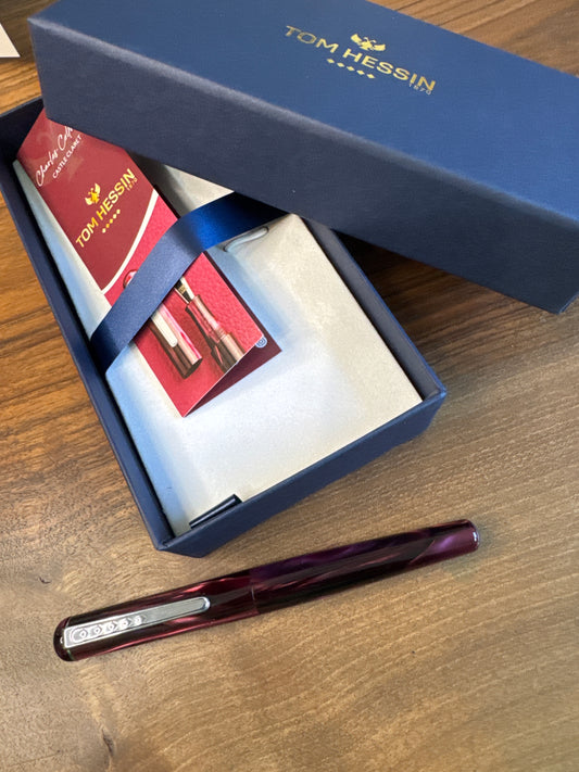Tom Hessin Charles Castle Claret Fountain Pen