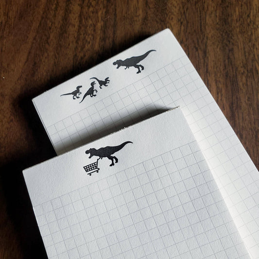 Dinosaur Notepad: Grocery Trex
