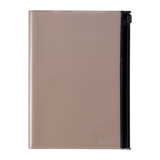 Grid Notebook B6 with PVC Cover / EDiT: Light Latte