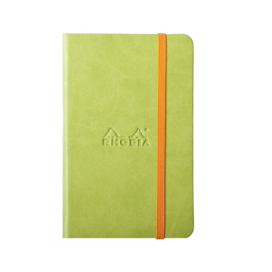 Rhodiarama Hardcover Webnotebook - 5.5 x 8.25 (A5): Anise (Lined Paper)