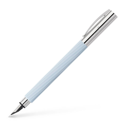 Faber Castell Ambition Italic Ice Blue Fountain Pen: Fine