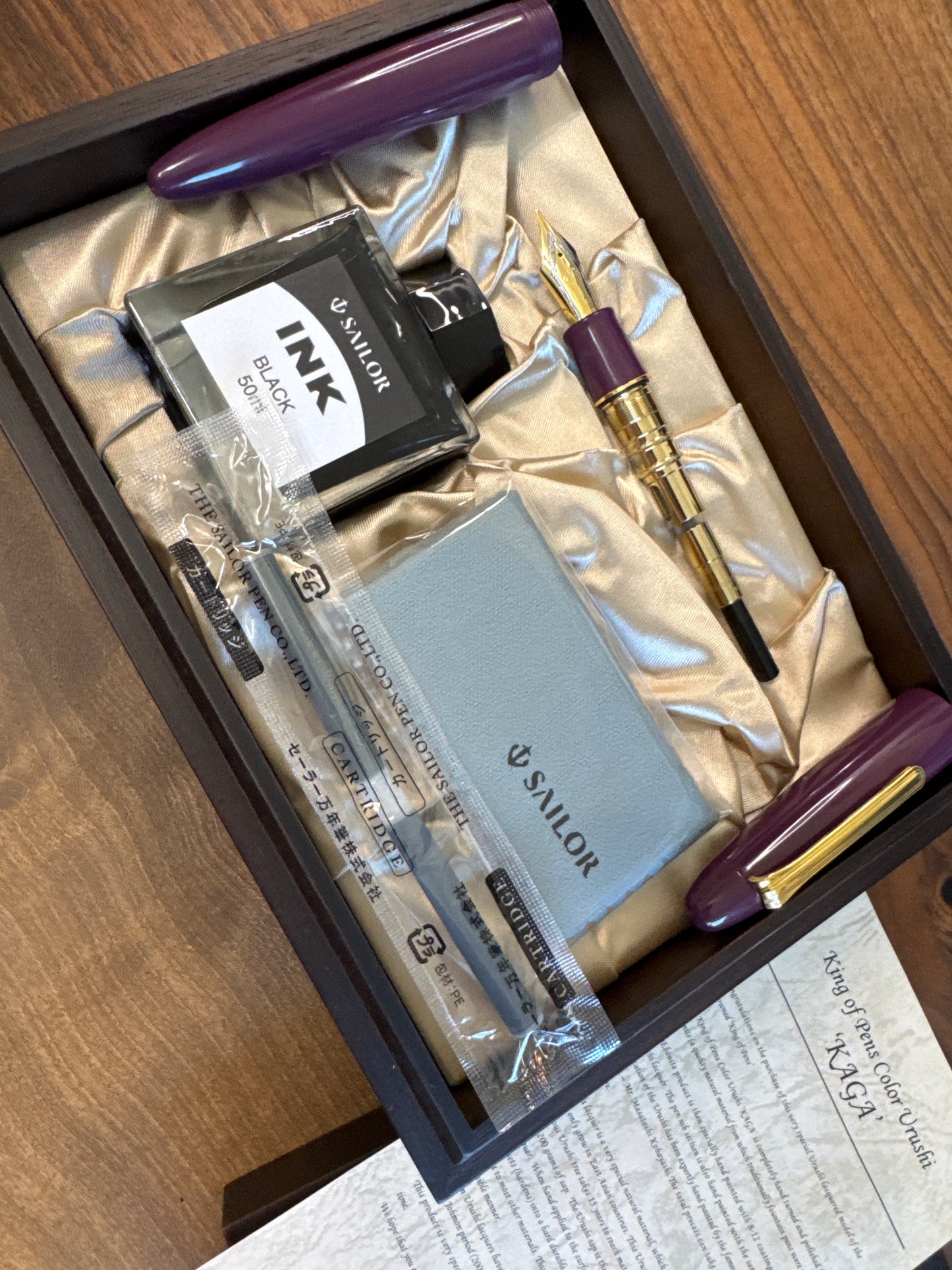 Sailor King of Pen Kaga Urushi Fountain Pen Medium NIb