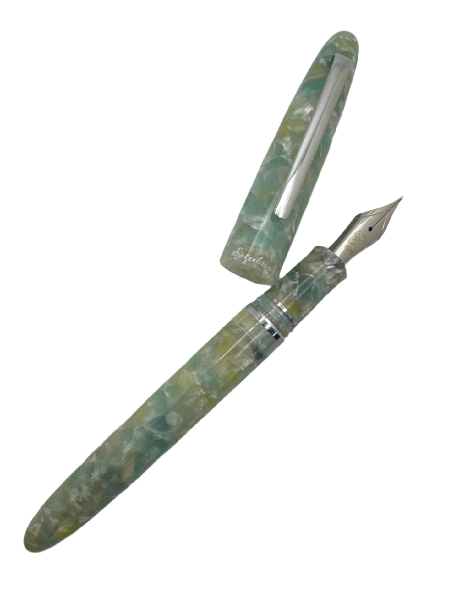 Esterbrook Estie Sea Glass Silver Fountain Pen Medium