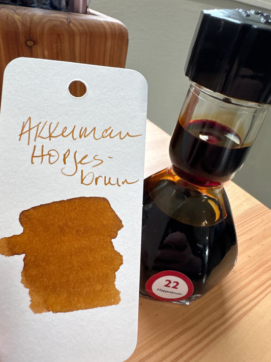 Akkerman Fountain Pen Ink Hopjes Brown