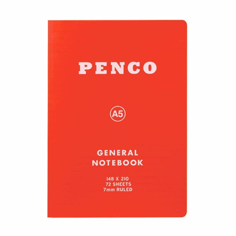 Penco Soft PP Notebook Ruled/ A5: White