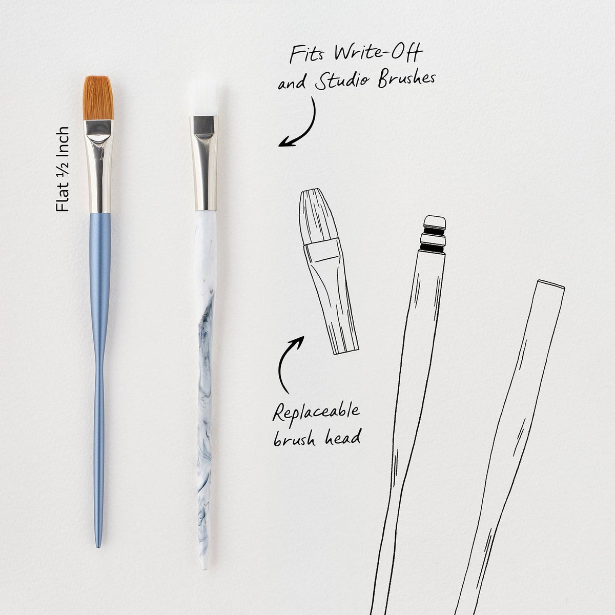 Tom's Studio Write Off Paintbrush set: Nimbus