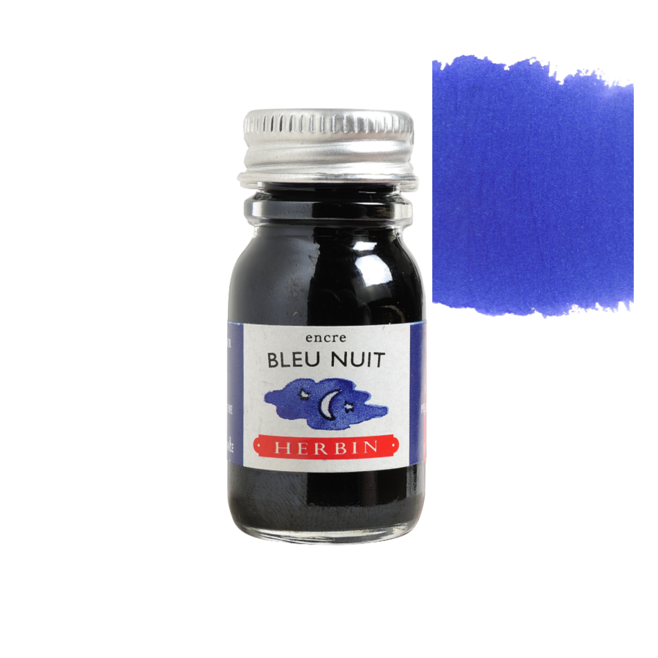 Herbin Fountain Pen Ink 10ml Bottle -35 Colors: Gris Nuage (Gray Cloud)
