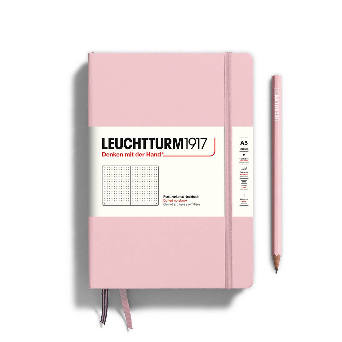 Leuchtturm Notebooks - Medium (A5): Powder / Hardcover / Ruled