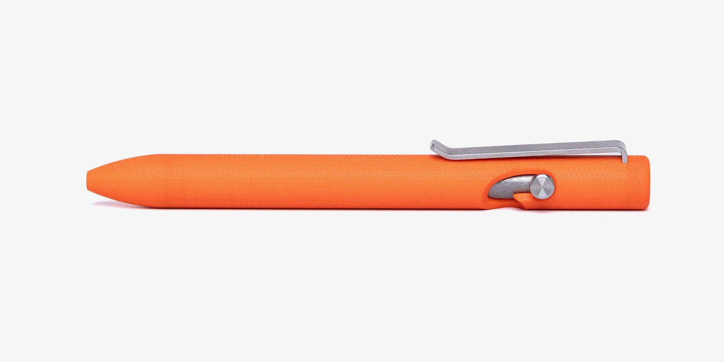 Tactile Turn G10 Bolt Action Pen: Orange / Standard [5.6"]