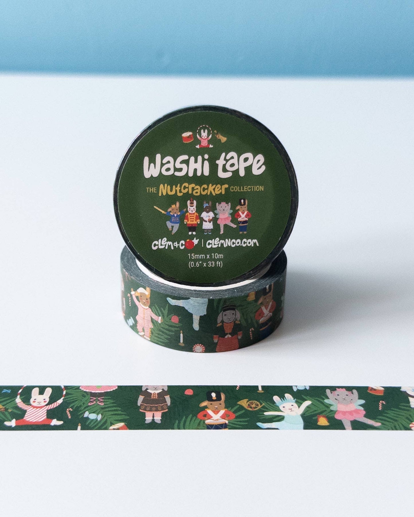 Clem & Co The Bunny Nutcracker Washi Tape - Christmas/Holiday