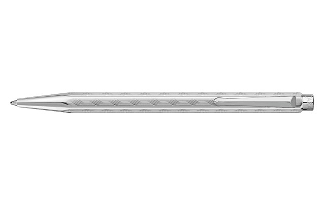 ECRIDOR™ Tresse platinum-coated Ballpoint Pen + Leather Case