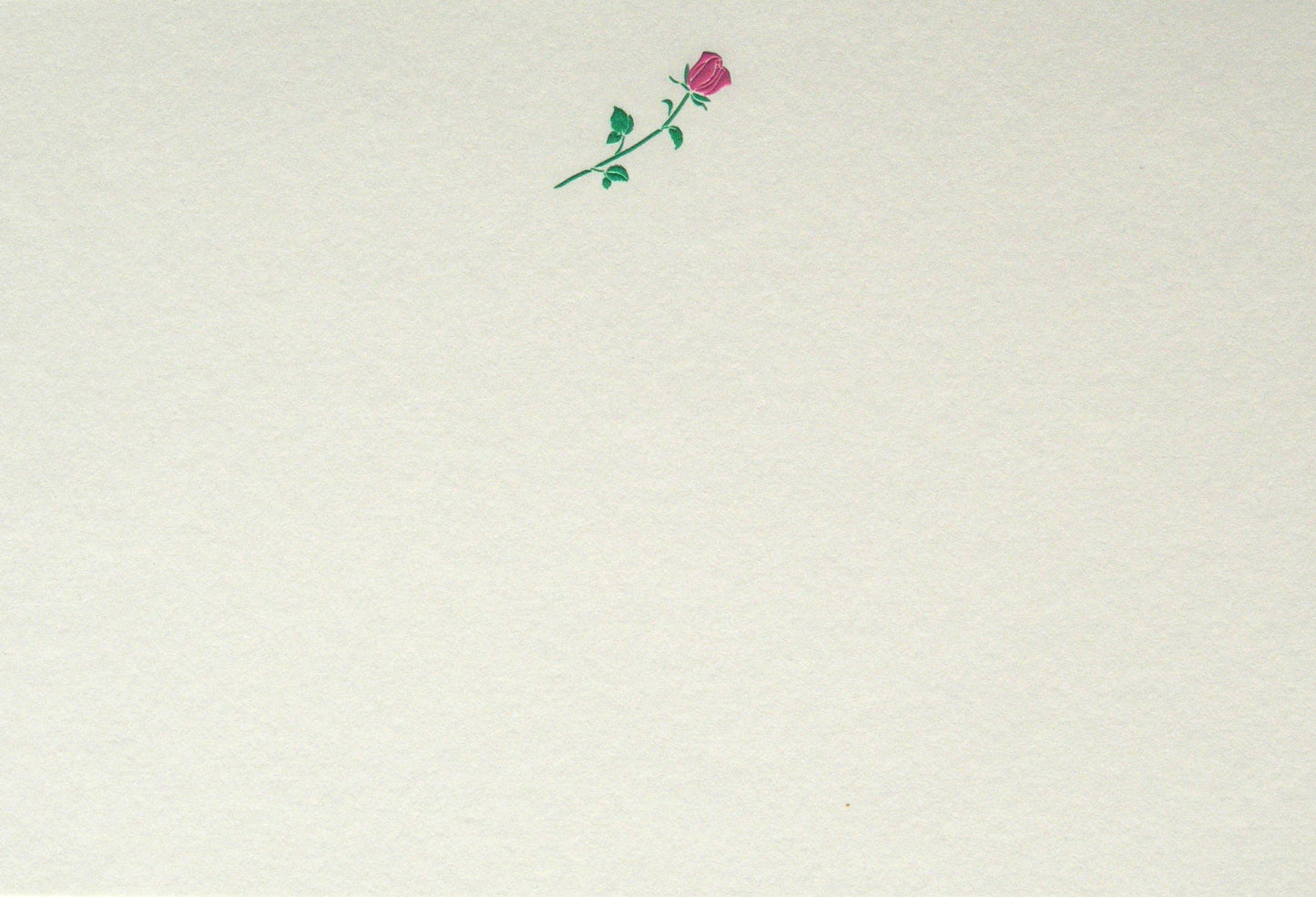 Original Crown Mill First Engraved Color Themed Note Cards: Cello Pk 1/1 "C" / Blue Inkwell / 4x6"
