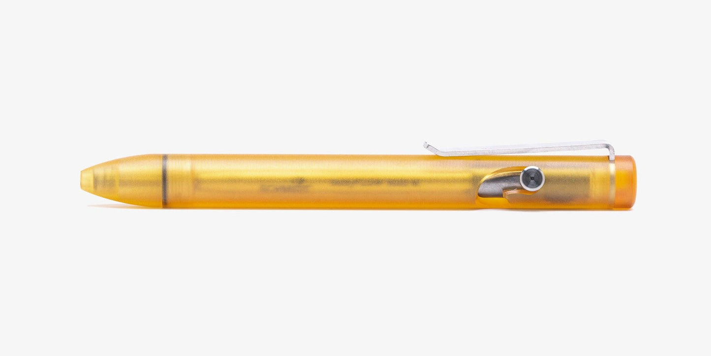 Tactile Turn Ultem Bolt Action Pen: Black / Short [5.1"]
