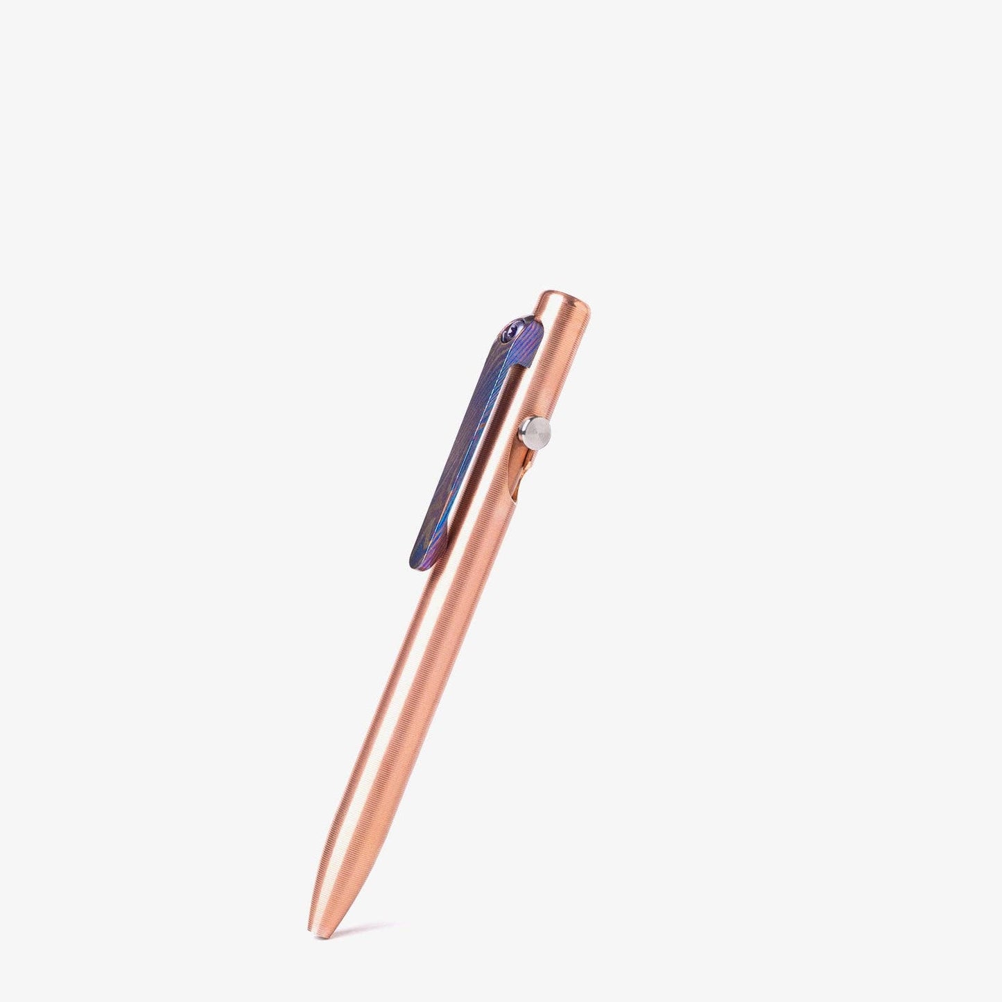 Tactile Turn Slim Bolt Action Pen: Titanium / Short
