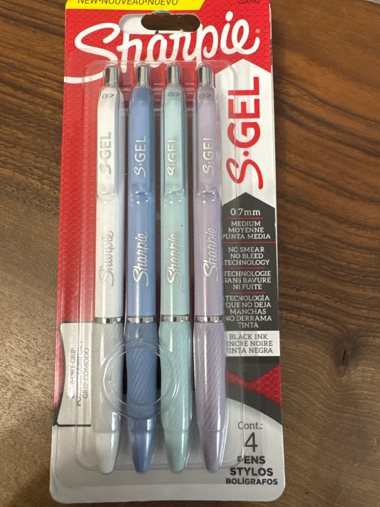 Sharpie S Gel .7 (4 pack) assorted colors