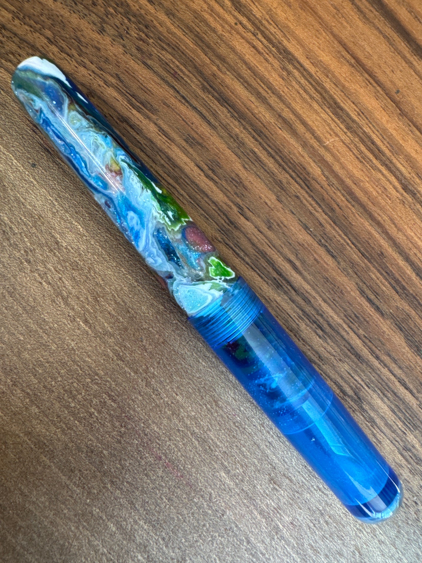 Hinze Pen Co Taschenstift Fountain Pen Atlantis Rising w/acrylic cap