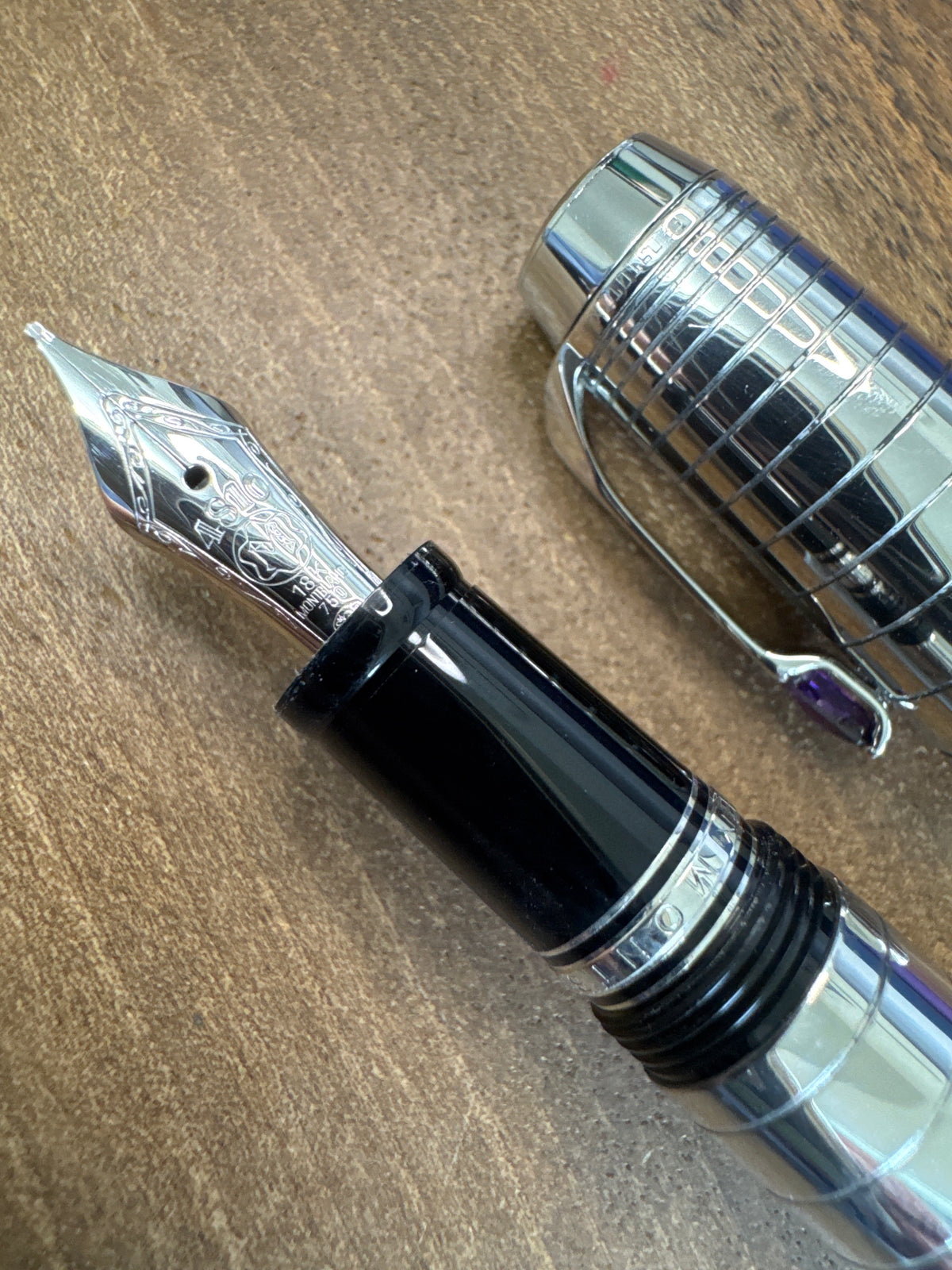 Montblanc Boheme Radial Silver Retractable Fountain Pen