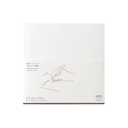 MD Notebook A5 Square Cotton Blank Paper